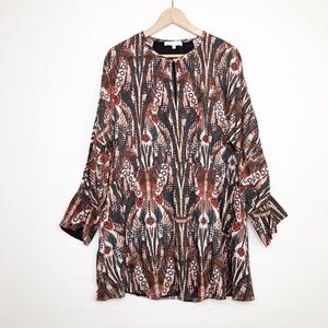 IRO size 16W Multi colored graphic print mini dress